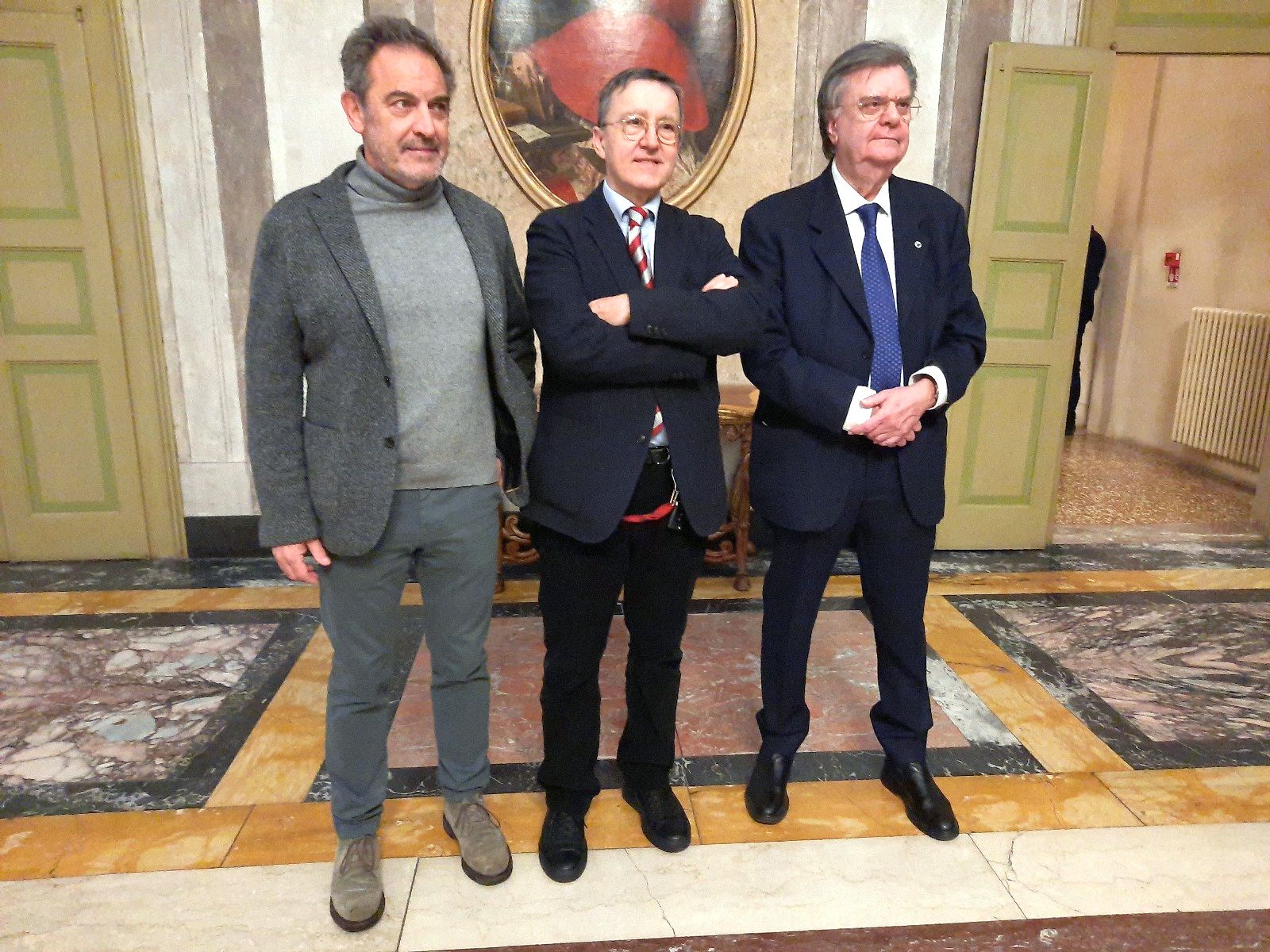 Da sinistra Claudio Vagnini, Giuseppe Boriani e Carlo Adolfo Porro