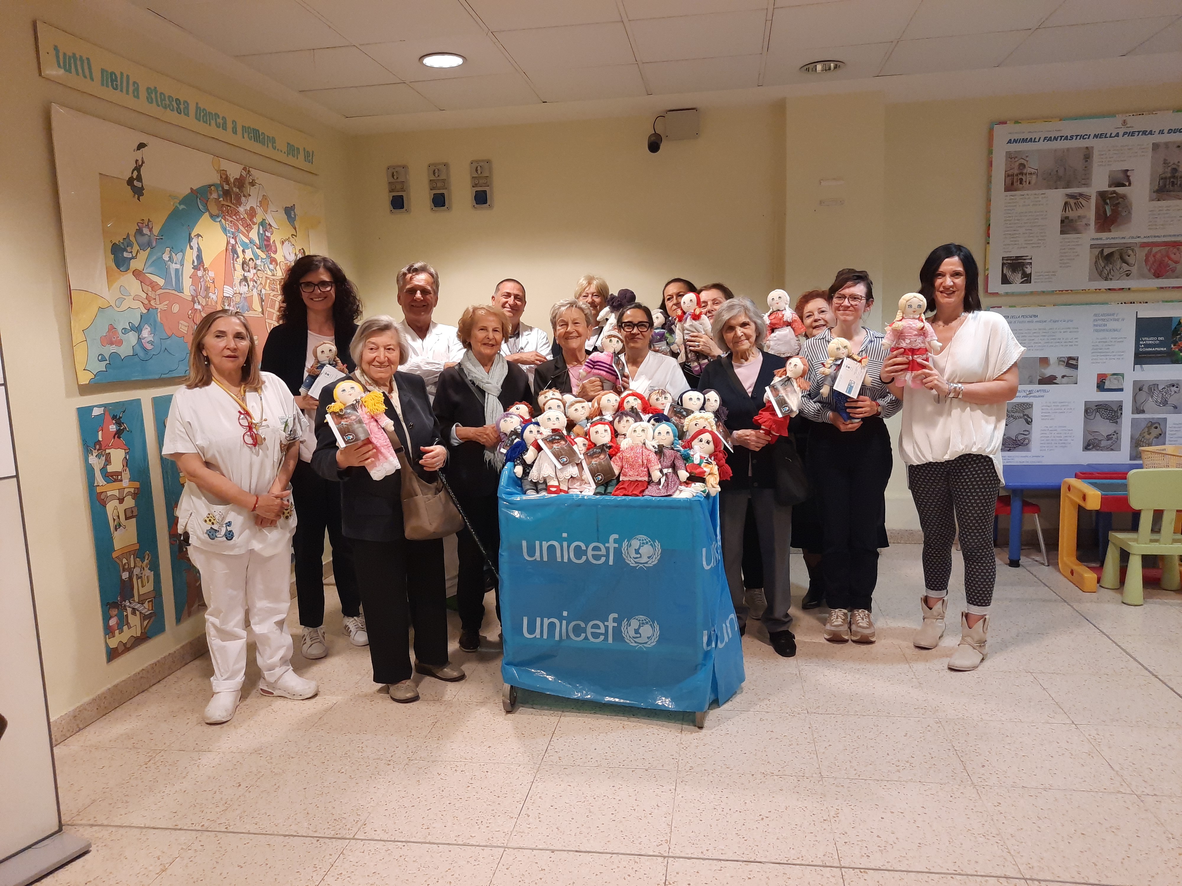 Le Pigotte dell’UNICEF al Policlinico per i bambini malnutriti del mondo 
