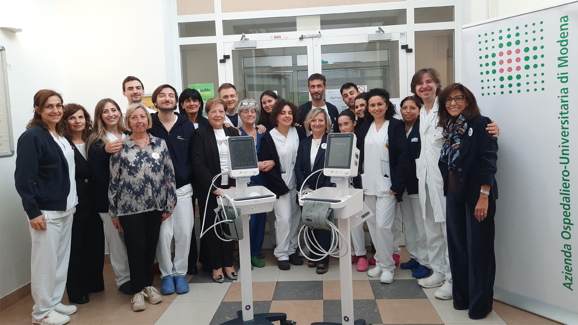 La consegna della donazione