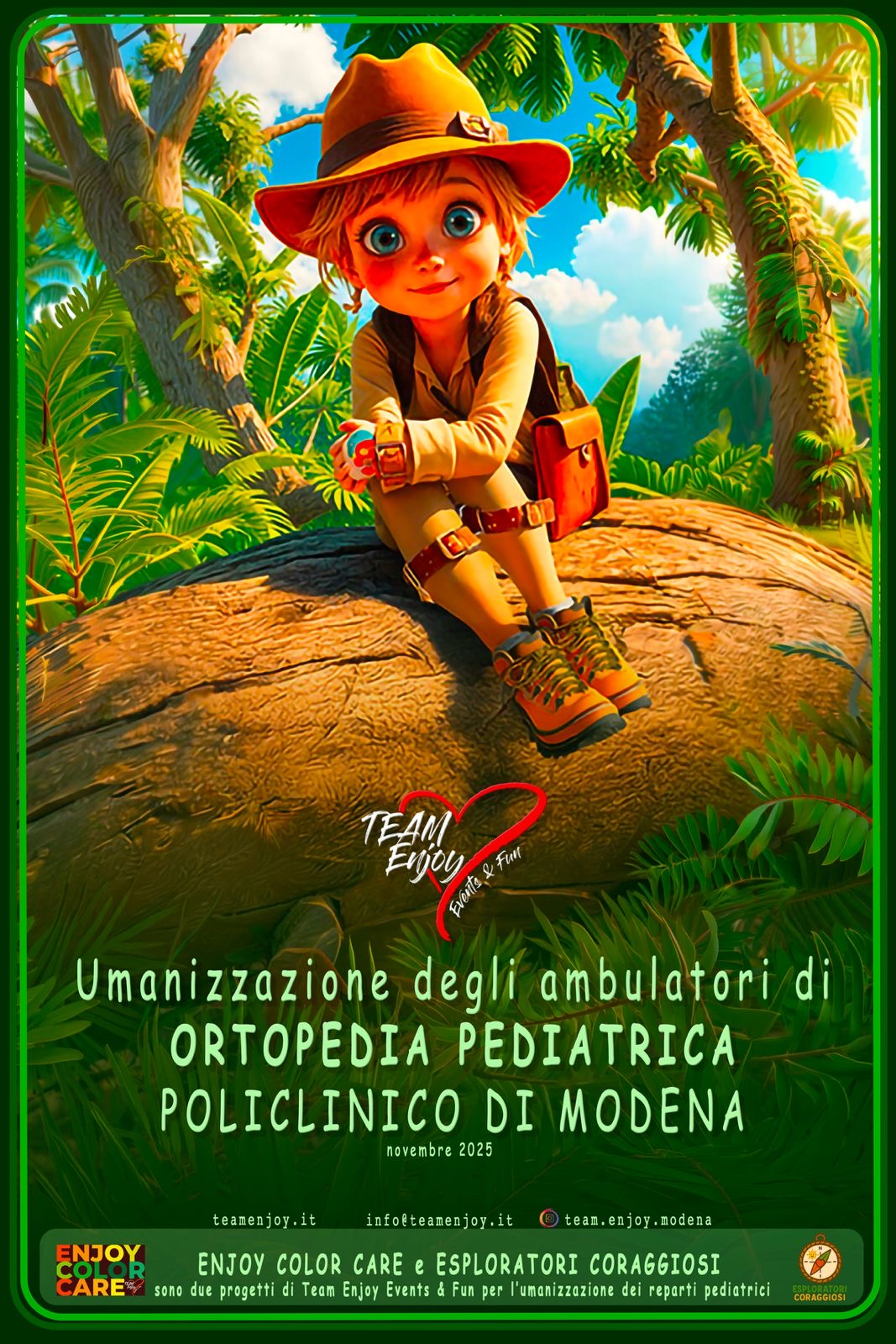 Umanizzazione delle cure: al Policlinico di Modena, un nuovo spazio dedicato ai bambini negli ambulatori di Ortopedia grazie a Team Enjoy