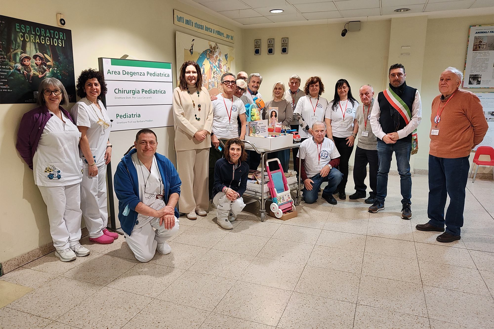 La consegna della donazione