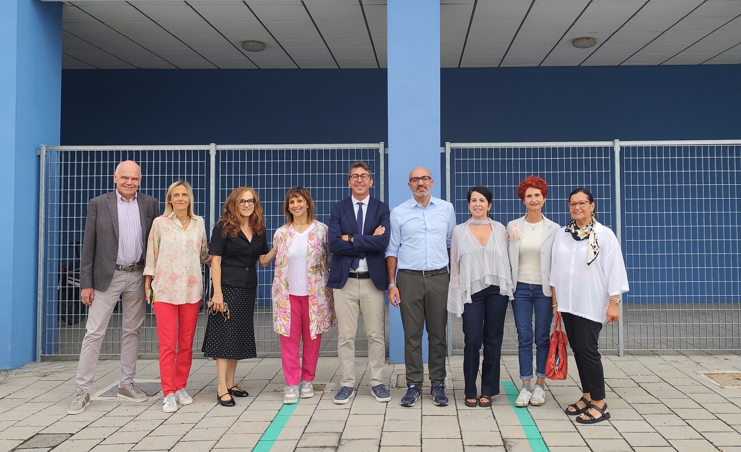 La presentazione della nuova rimessa per velocipedi del Centro Servizi di Baggiovara