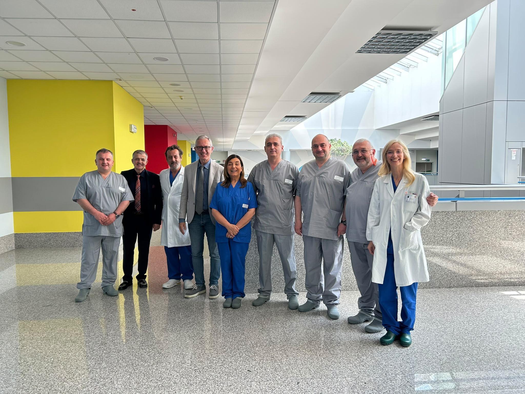 La delegazione di chirurghi georgiani all'Ospedale Civile di Baggiovara