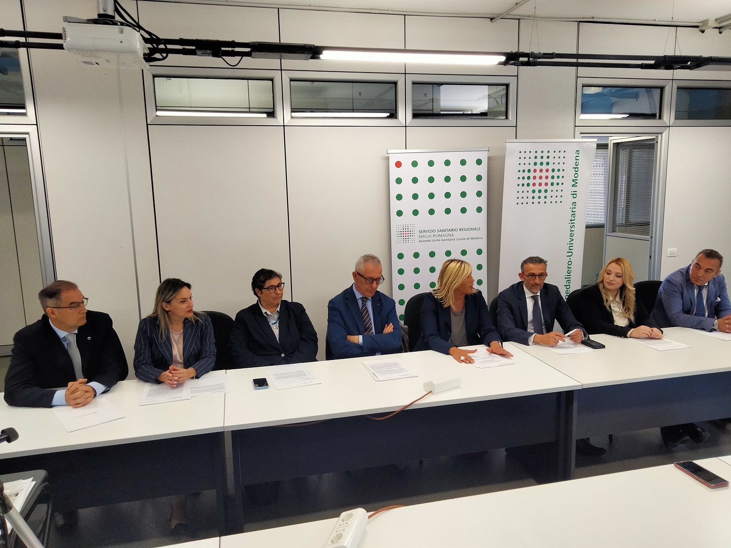 Un momento della conferenza stampa