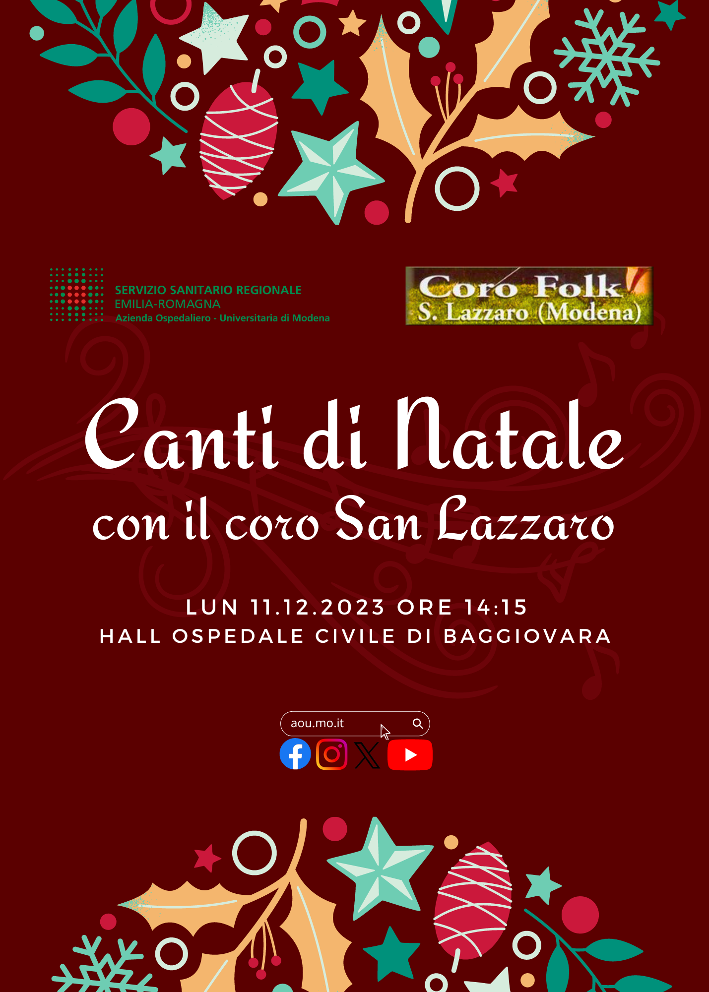 Locandina dell'evento corale
