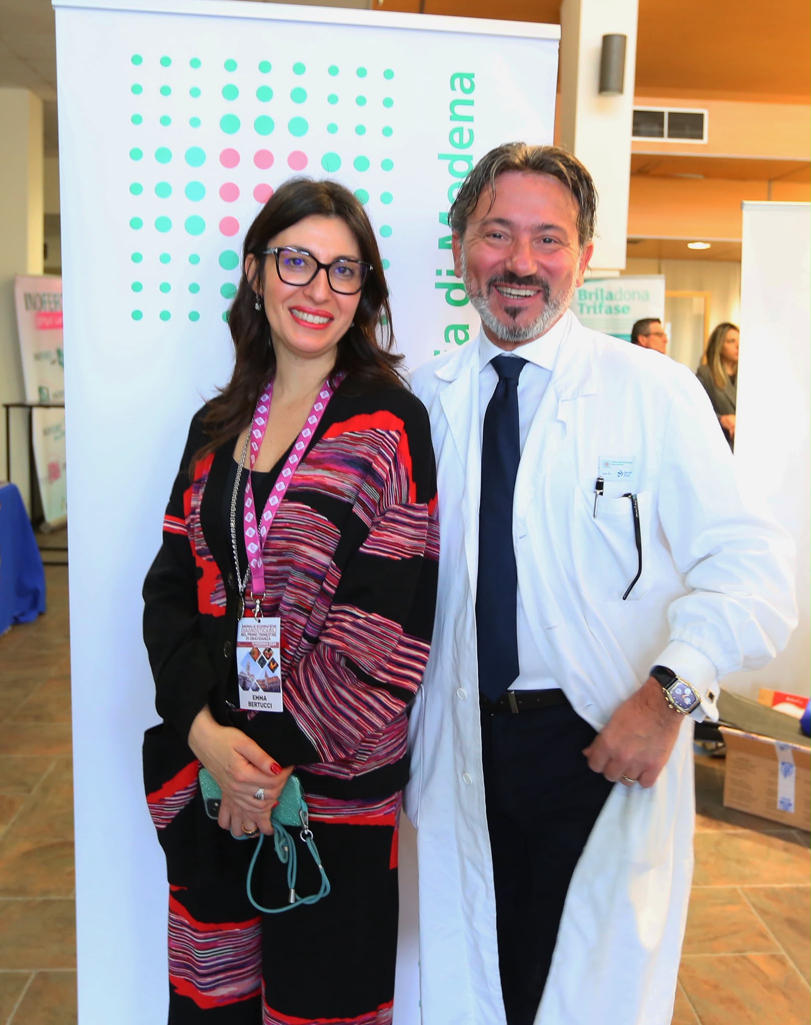 La dottoressa Emma Bertucci e il professor Antonio La Marca 