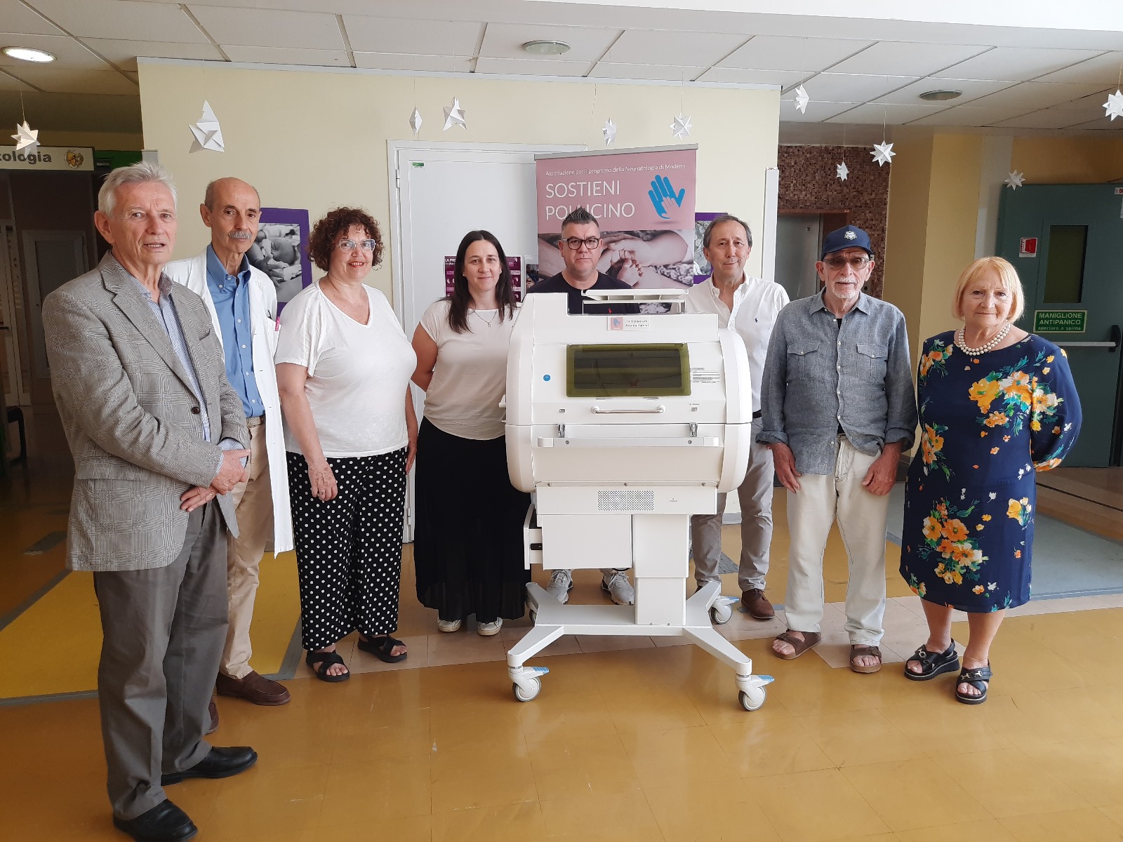 La consegna della donazione