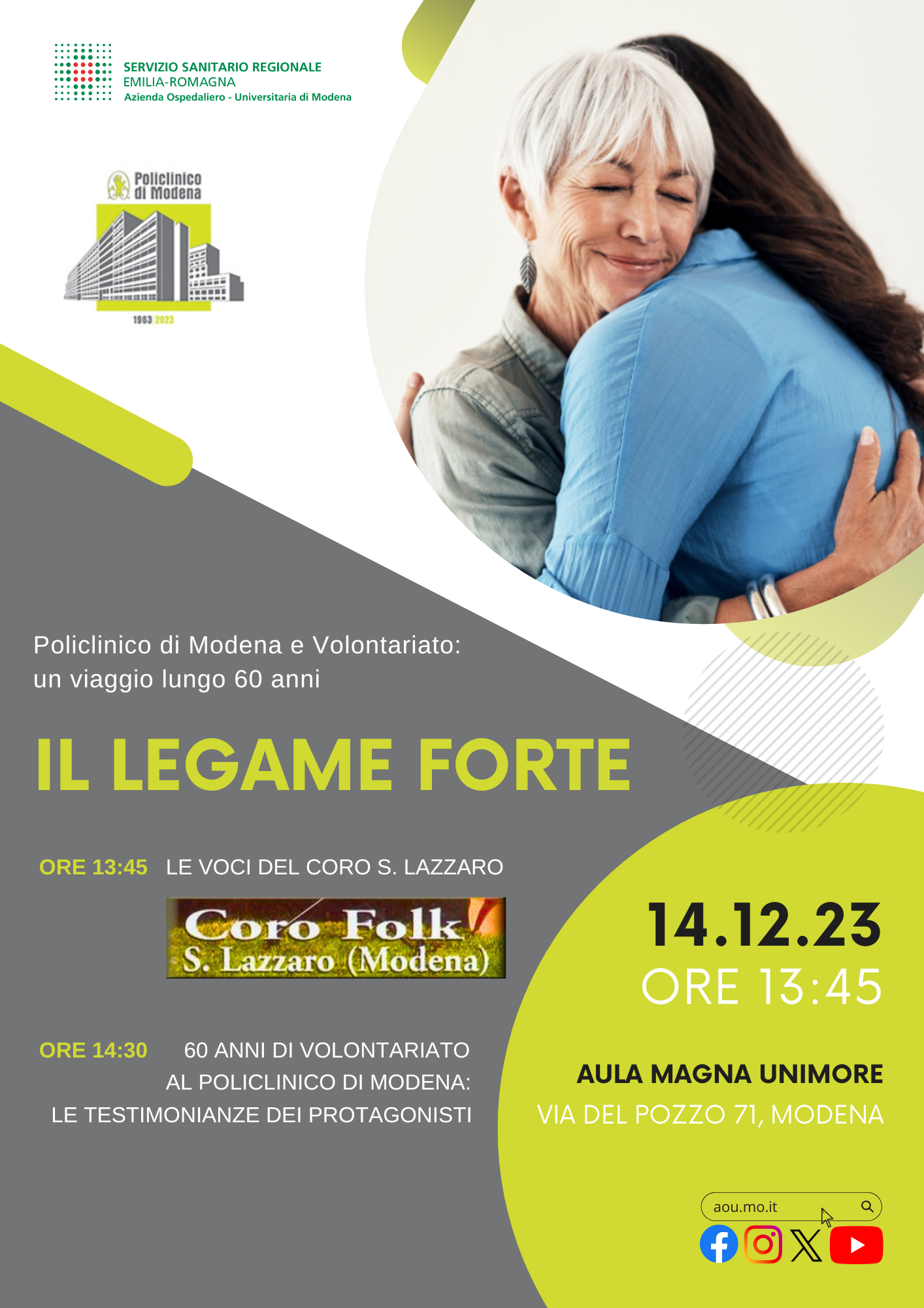 Locandina dell'evento corale