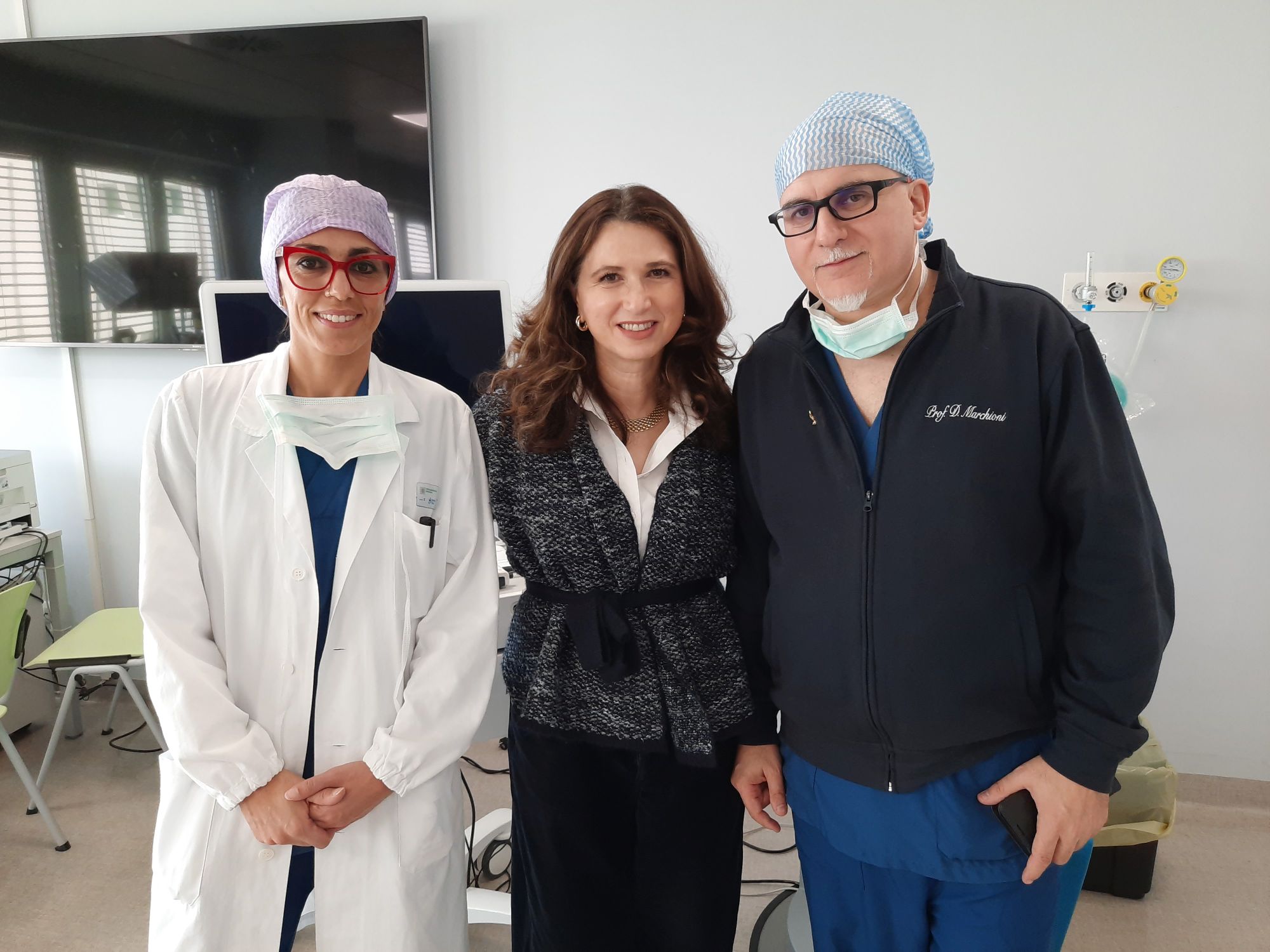 Da sinistra Alessia Rubini, Manuela Fina e Daniele Marchioni