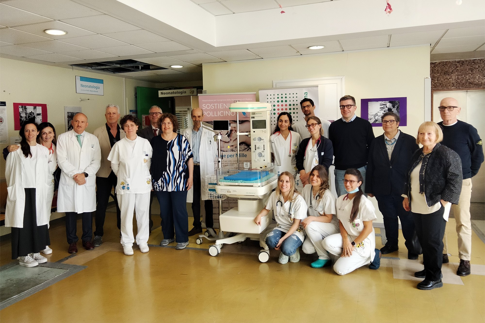 La consegna della donazione in Neonatologia