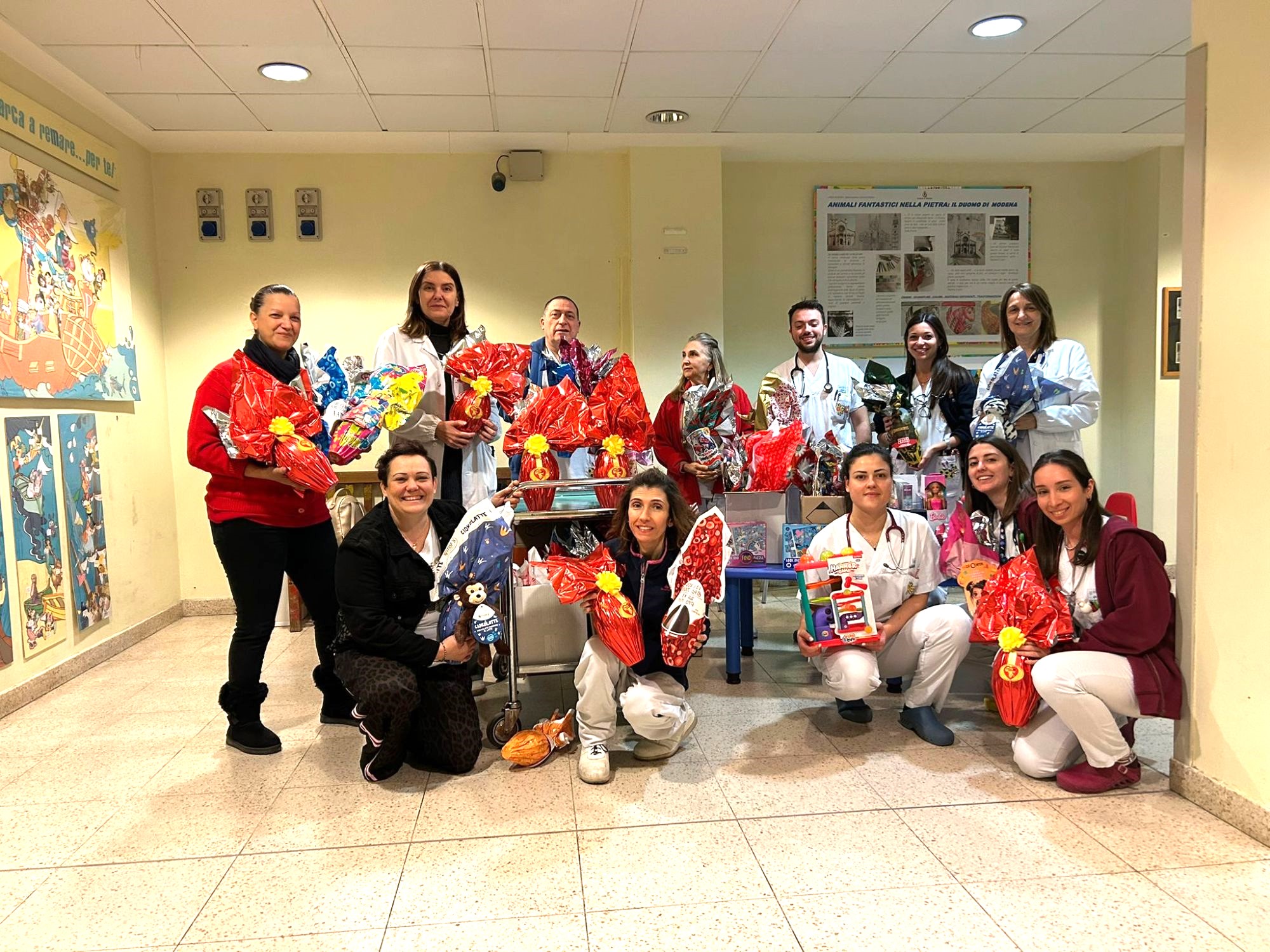 I volontari di Serramazzoni in Pediatria