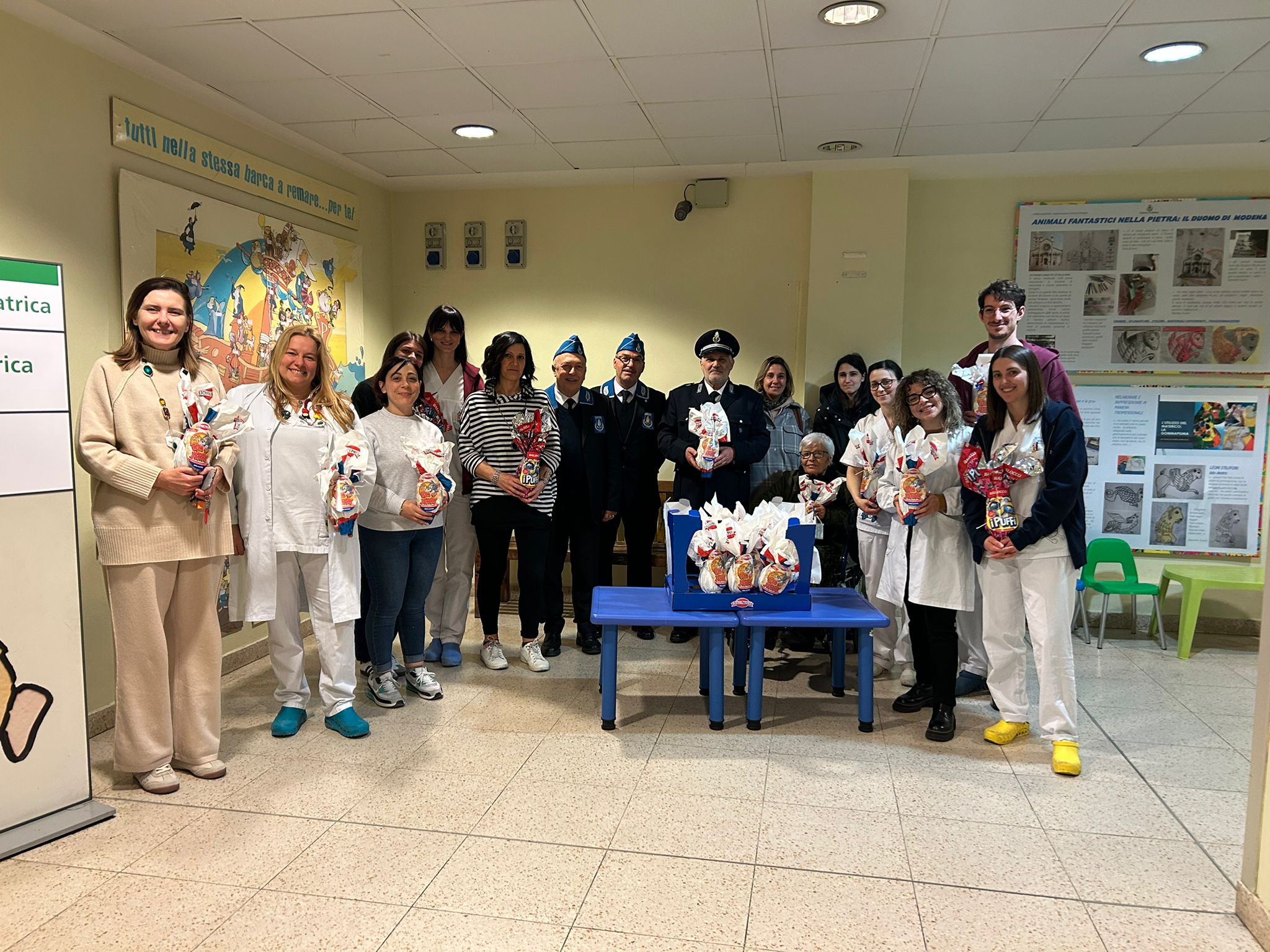 L’Associazione Nazionale della Polizia penitenziaria ha donato uova ai bambini ricoverati