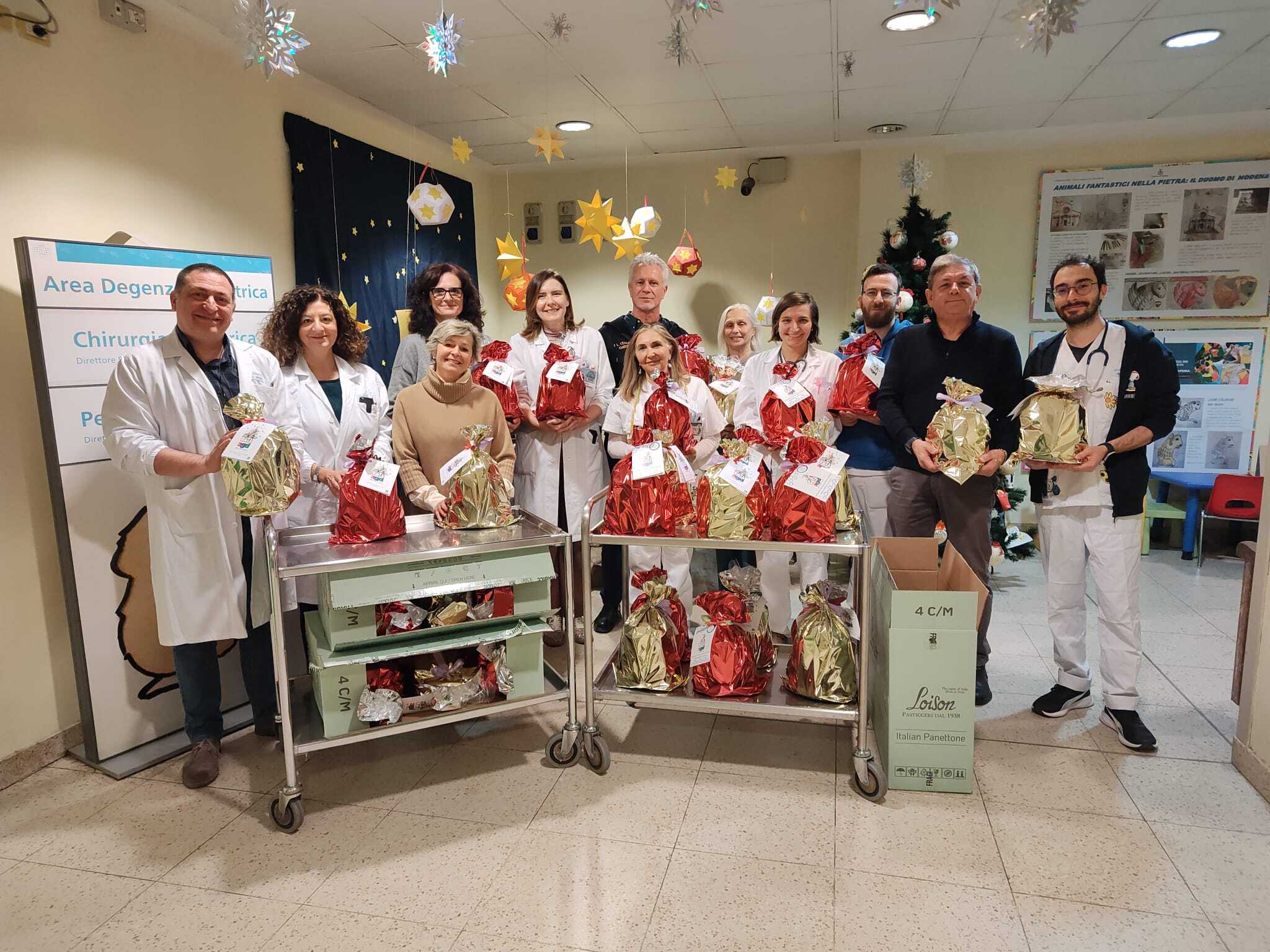 La consegna della donazione