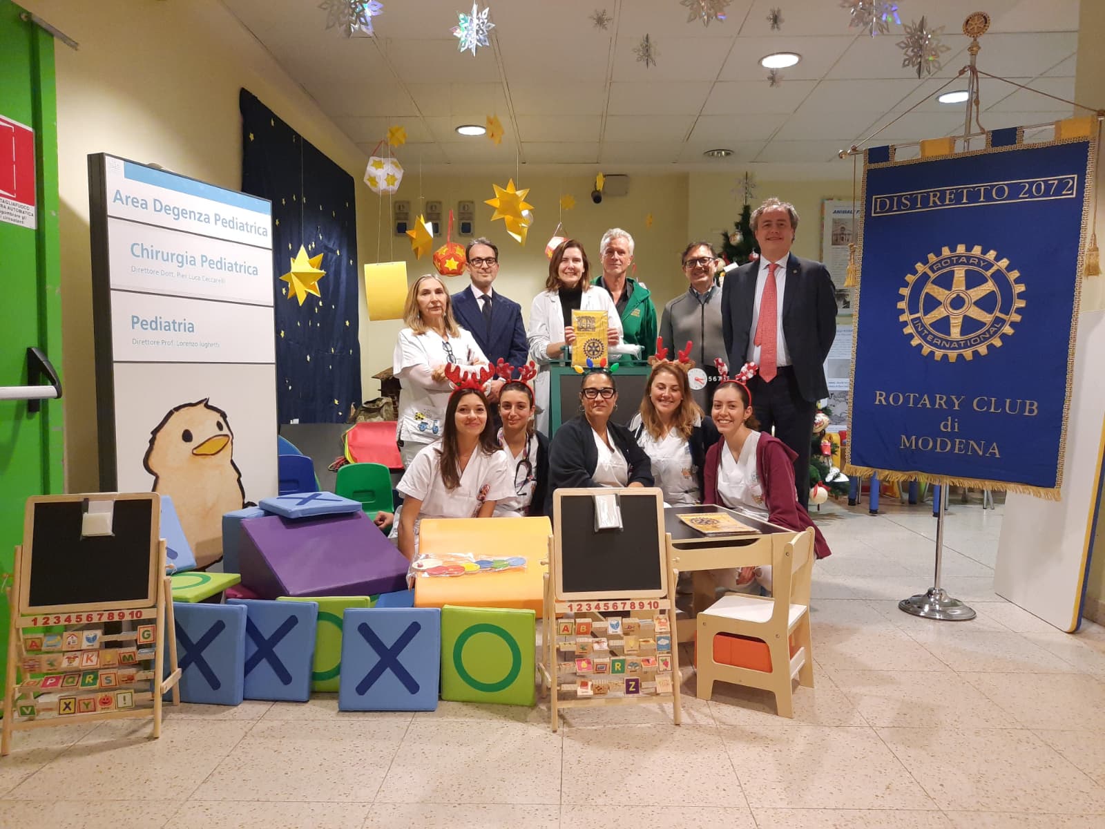 La consegna della donazione