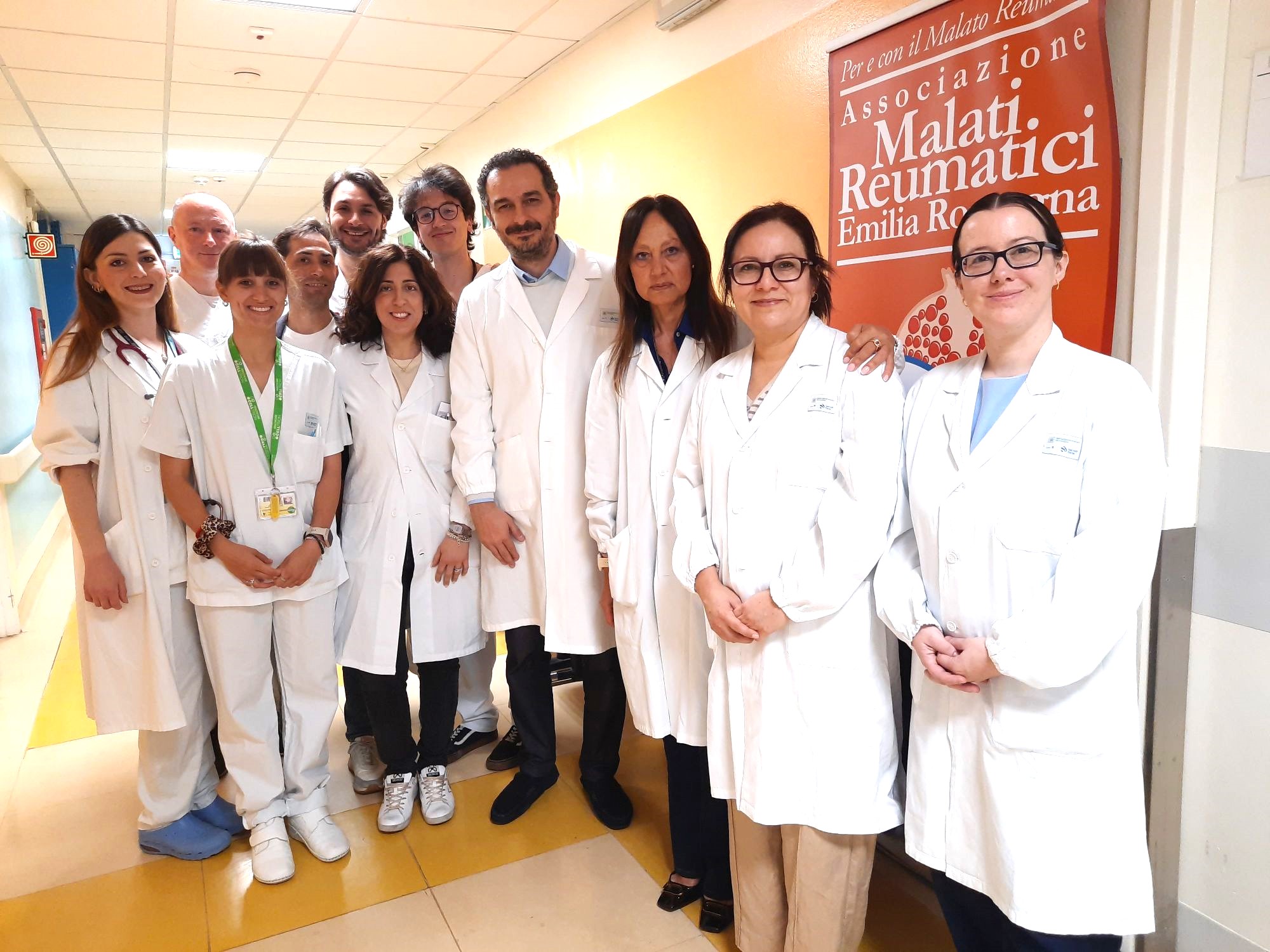 Parte delle delegazione svedese al Policlinico di Modena