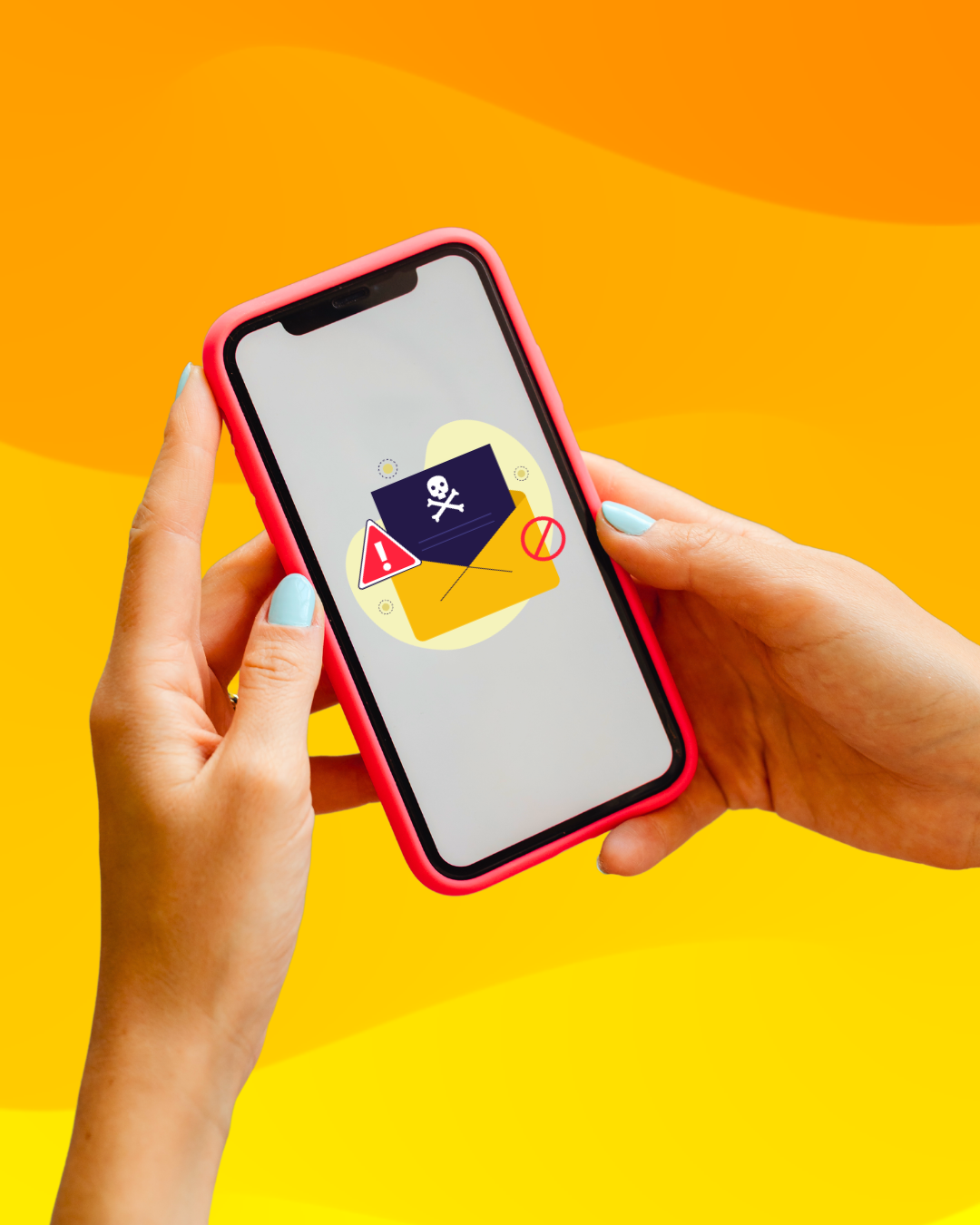 Concept attenzione alle e-mail truffa