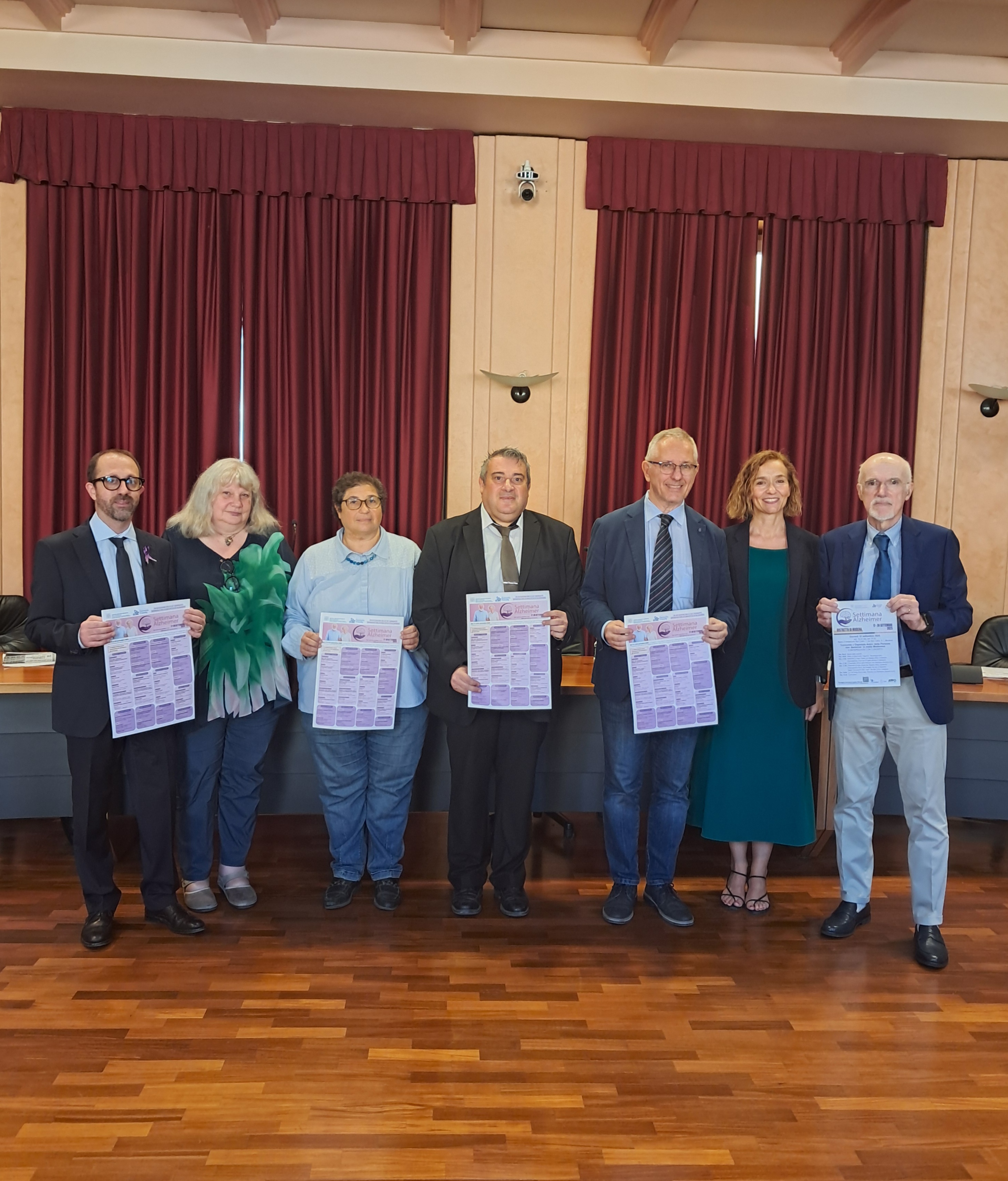 Da sinistra Pafundi, Costa, Maletti, Braglia, Baldino, Zamboni e Bertolotti