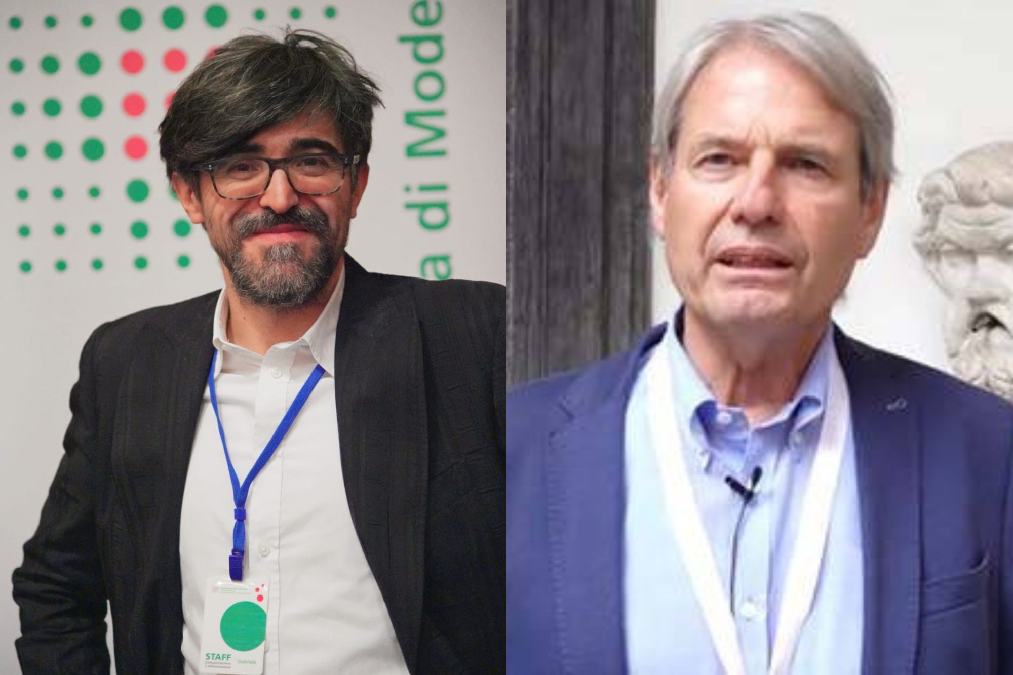 Gabriele Sorrentino, a sinistra, e Francesco Doglioni