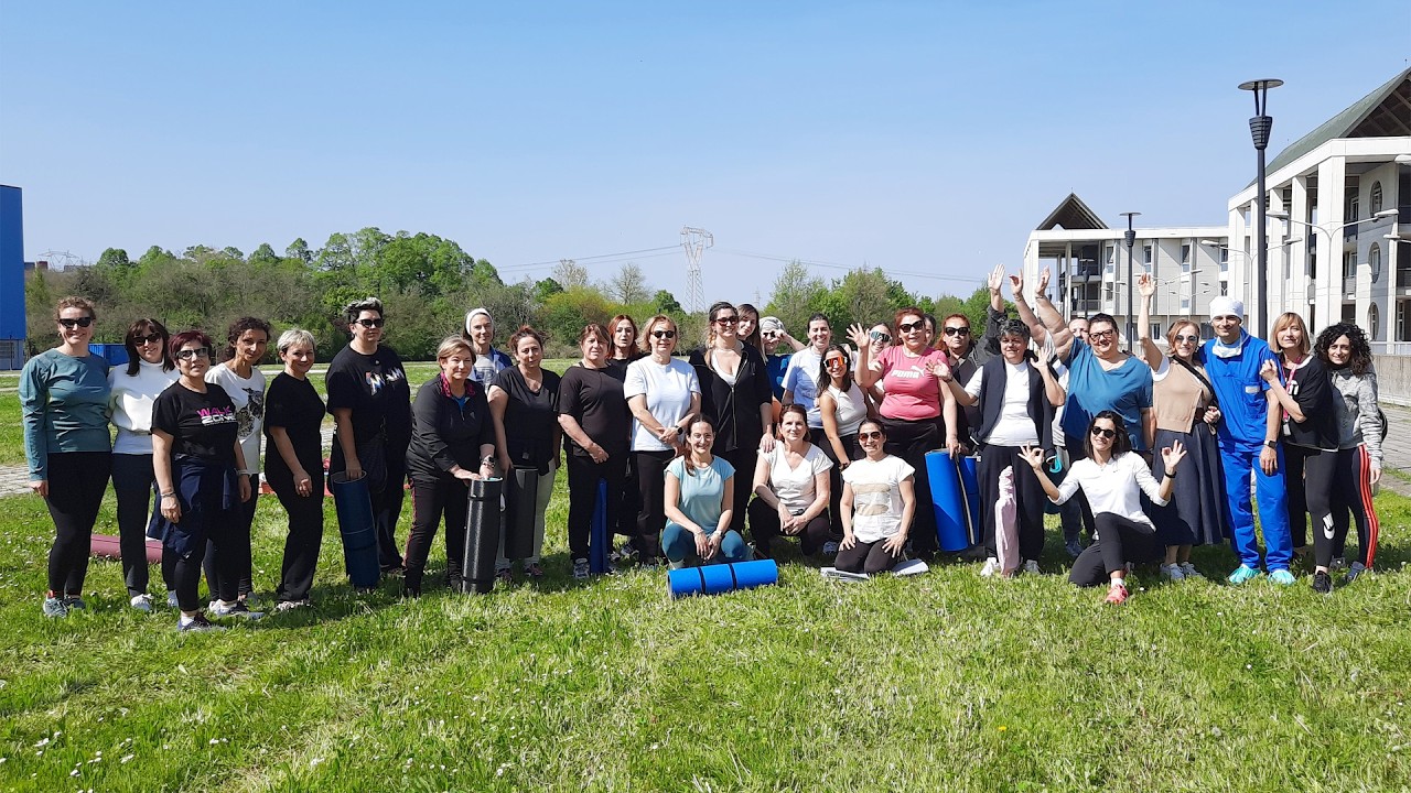 Le partecipanti alla prima uscita di "Benessere per chi cura"