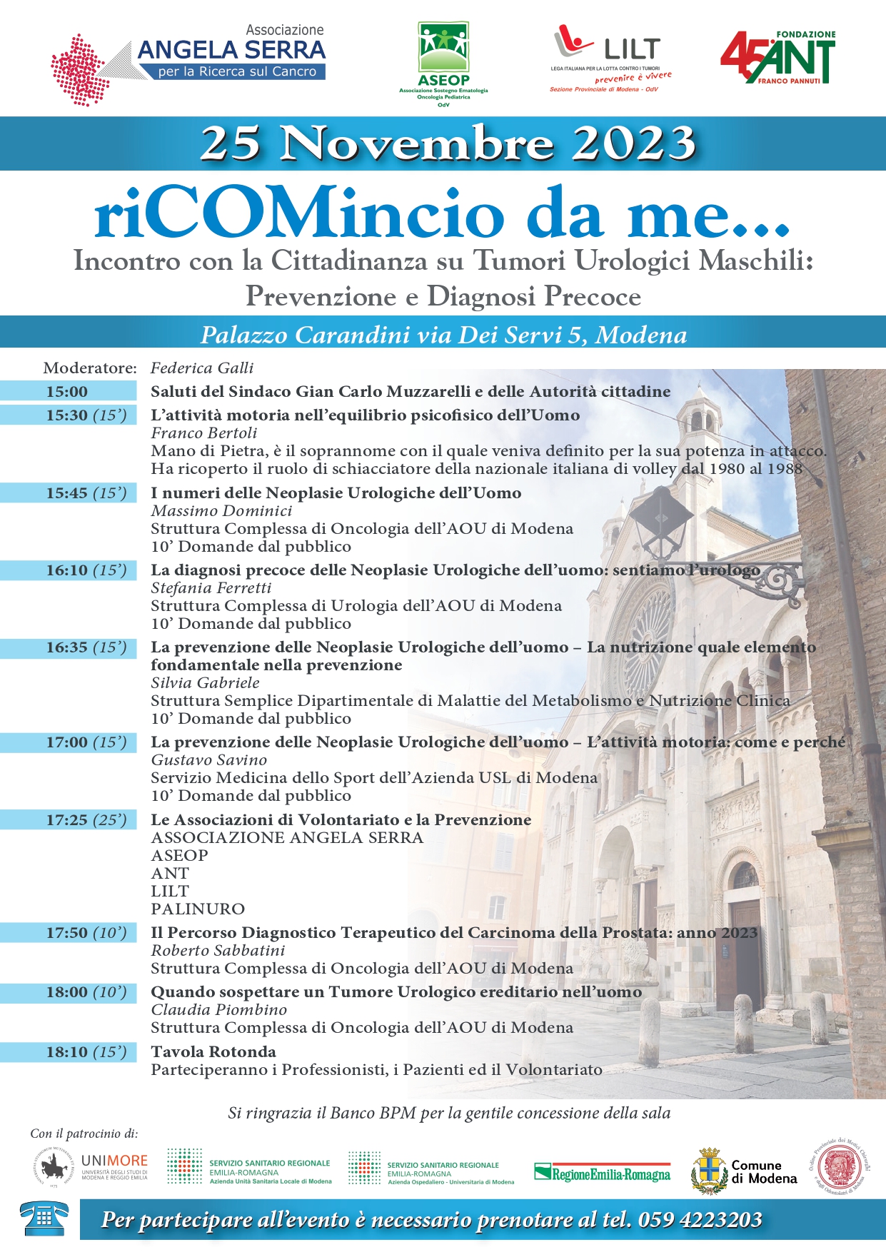 La locandina dell'evento