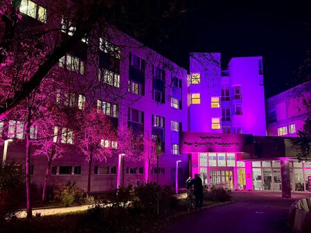 Il COM illuminato di viola