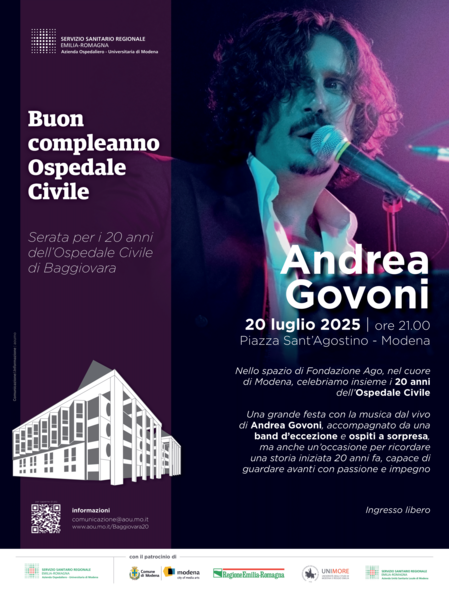 Buon compleanno Ospedale Civile - Domenica 20 luglio festeggiamo insieme in Piazza Sant'Agostino