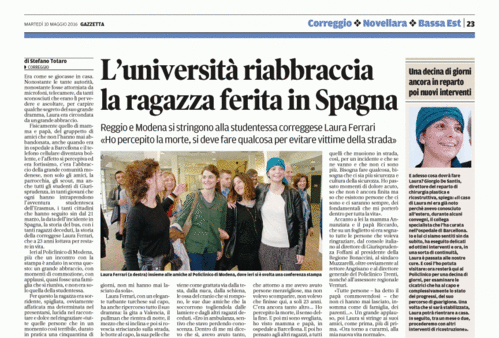 Gazzetta di Reggio, 10.05.2016