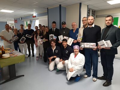 La consegna della donazione