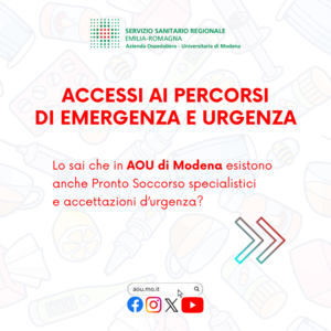 Accessi ai percorsi di Emergenza e Urgenza