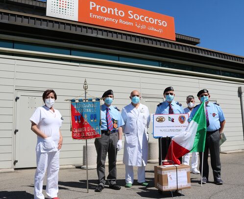 L'Associazione Carristi dona Gel disinfettane al Pronto Soccorso