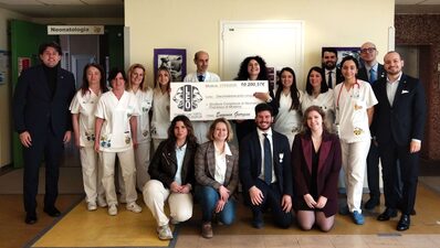 La consegna della donazione