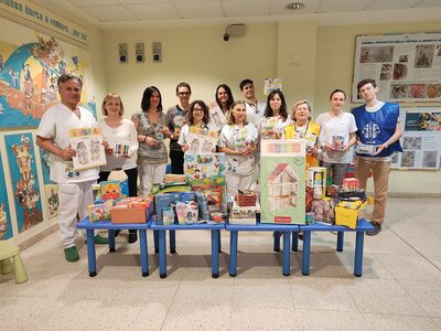 La consegna della donazione