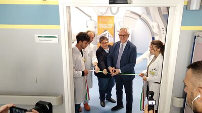 L'inaugurazione dei nuovi angiografi