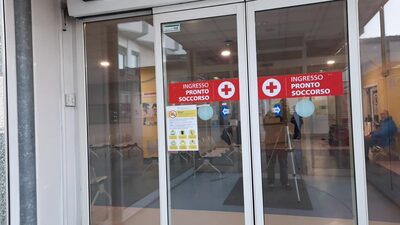 L'ingresso del Pronto Soccorso di Baggiovara