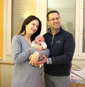 Marco con i genitori Antonella e Domenico