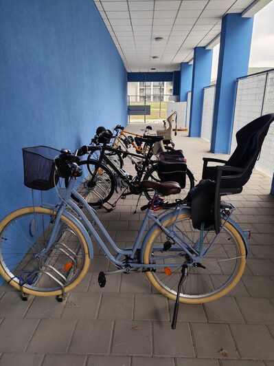 Il deposito per le bici del Centro Servizi di Baggiovara