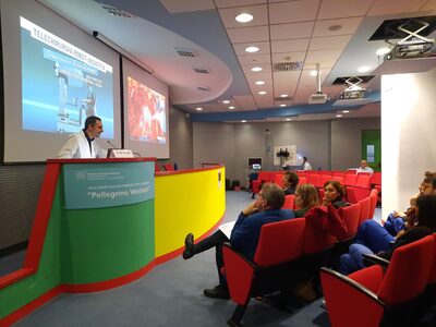 Il Direttore Sanitario AOU, Silvio Di Tella, nel corso del convegno