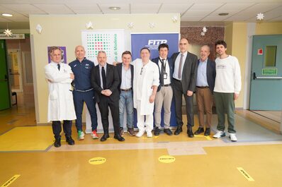 La conferenza stampa di presentazione del progetto "Tennis in corsia"