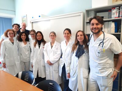 Parte delle delegazione svedese al Policlinico di Modena
