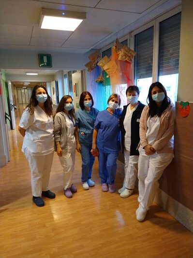 Laura, Claudia, Elisa, Anna Rita, Patrizia, Franca Laura (Ostetriche)