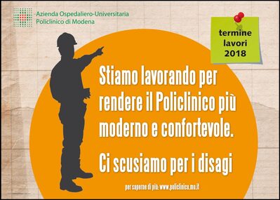La locandina installata in prossimità delle chiusure