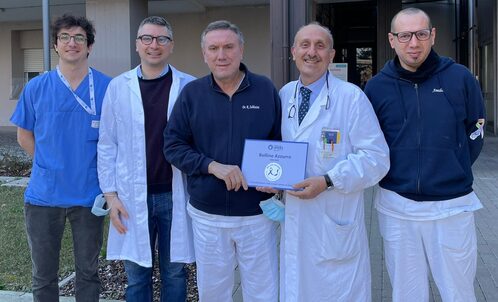 Stefano Puliatti (Urologia), Francesco Antonio Fidanza (Urologia), Roberto Sabbatini (Oncologia), Salvatore Micali (Urologia), Amedeo Vasile (Coordinatore Infermieristico DH Oncologico).