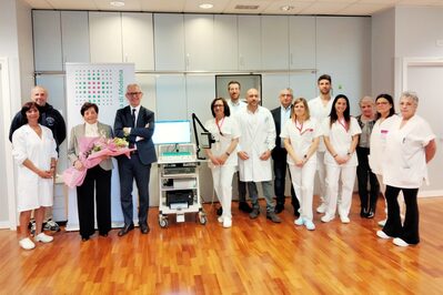 La consegna della donazione