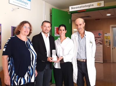 La consegna della donazione