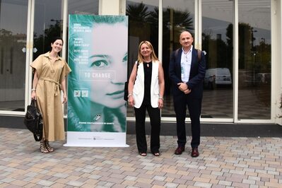 Da sinistra Angela Toss, Giovanna Gregori e Massimo Dominici