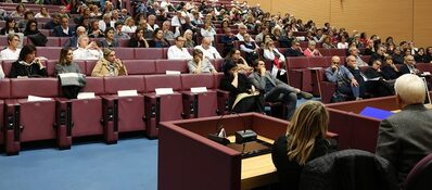 L'aula al momento della restituzione dei risultati