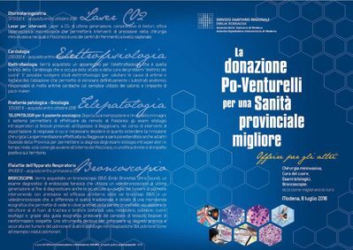 La brochure dell'inaugurazione