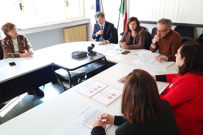 Un momento della conferenza stampa