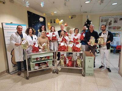 La consegna della donazione