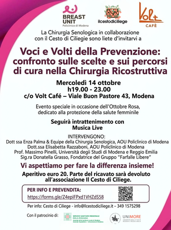 Voci e Volti della Prevenzione: confronto sulle scelte e sui percorsi di cura nella Chirurgia Ricostruttiva